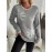 Women'S Soft Round Neck Snowflake Sweater - All-Season Casual & Semi-Formal Pullover with Snowflake Pattern, Cozy Winter Sweater for Everyday & Special Occasions, Durable Easy-Care Knitwear (No Shrinkage)