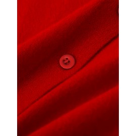 Women'S Long - Sleeved Front-Opening Buttoned Cardigan Sweater, With Delicate Button Details + High - Elastic Fabric. Perfect For Office Commute, Casual Dates & Daily Outings. Hurry To Buy & Enjoy The Discount