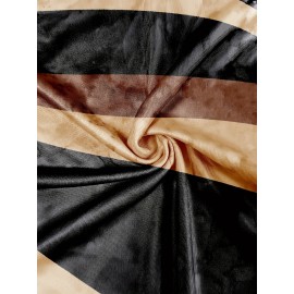 Women's Black & Beige Striped Sleeveless A-Line Dress - Casual Spring Summer Sundress with Round Neck, Machine Washable Beach Vacation Dress for Outdoor Activities, Beach Dresses