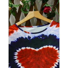 Women's Plus Size Bohemian Tie-Dye corset top - Turquoise green, black, and blue/teal longline shirt | H-Line Silhouette | Machine Washable Layering Blouse for Fall/Winter | Casual Everyday & Formal Outfits | Ideal Women's Gift with Round Neck & Vibrant Bohemian Print | Comfortable & Stylish for Layering or Solo Wear, Jersey Dress For Women Plus Size, Plus Size Tshirt Dress, Tshirt Dresses For Women, Tshirt Dress Women Plus Size, T Shirt Dresses For Women Plus Size