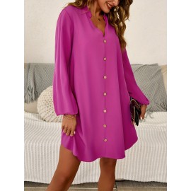 Women's Plus Size Athletic Shirt dress - Elegant Royal Blue Long, Machine Washable Fall/Winter Workout & Everyday Outfit - No-Challenge Waist Flare for Curvy Women, Workout Clothes