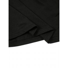 Fashion Letter Anime Print Women's Round Neck T-Shirt, Simple Design, Comfortable and Breathable, Versatile Essential, Suitable for Daily Casual Wear, Showcasing Natural and Elegant Style, Local Shipping