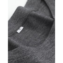 Women'S Funny Coffee Lover Letter Print Long Sleeve T-Shirt - 