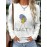 Women'S Long Sleeve T-Shirt - White Top with SALTY Graphic, Crew Neck Casual Everyday Shirt for Women, All-Season Everyday & Party Outfits - from Local Warehouse, Versatile Clothing, Playful Design, Quality Stitching, Stylish Blouse, Fashion Lovers